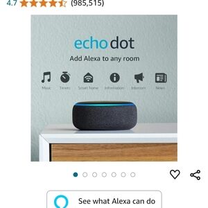 Echo Dot 3rd Generation Smart Speaker